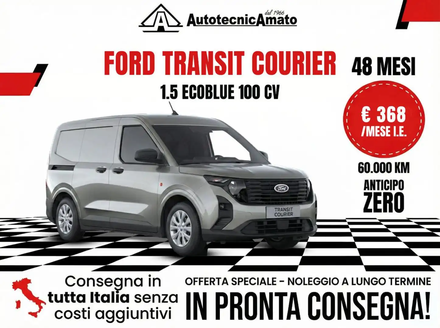 Ford Transit Courier 1.5 EcoBlue 100CV Grigio - 1