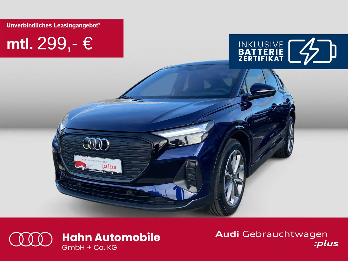 Audi Q4 e-tron Q4 Sportback 45 e-tron qua S-Trc Virtual AHK LED Blu/Azzurro - 1