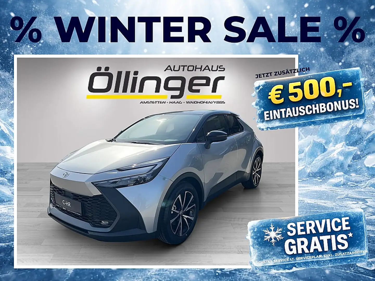 Toyota C-HR 1,8 Hybrid E-CVT Active Drive Silber - 1