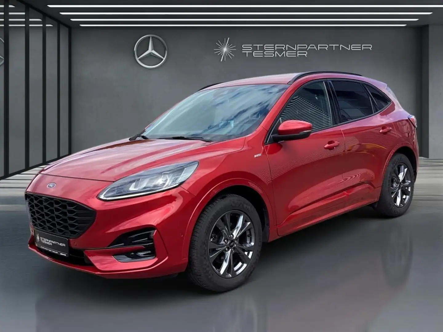 Ford Kuga ST-Line X +StHz+KAMERA+AHK+HuD+NAVI Rood - 1