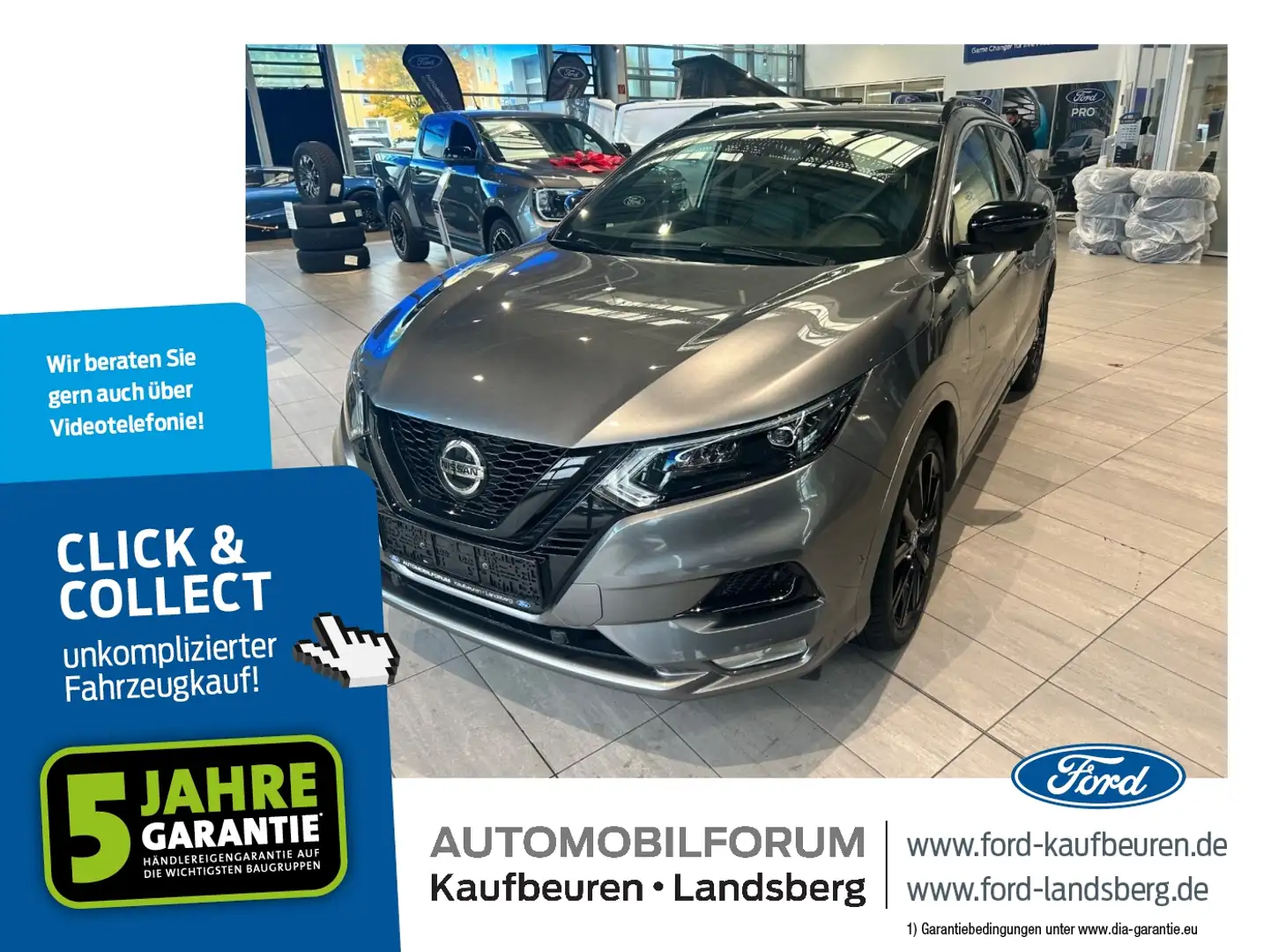 Nissan Qashqai 1.5 dCi N-Tec ACC LED Navi SHZ RFK Gris - 1