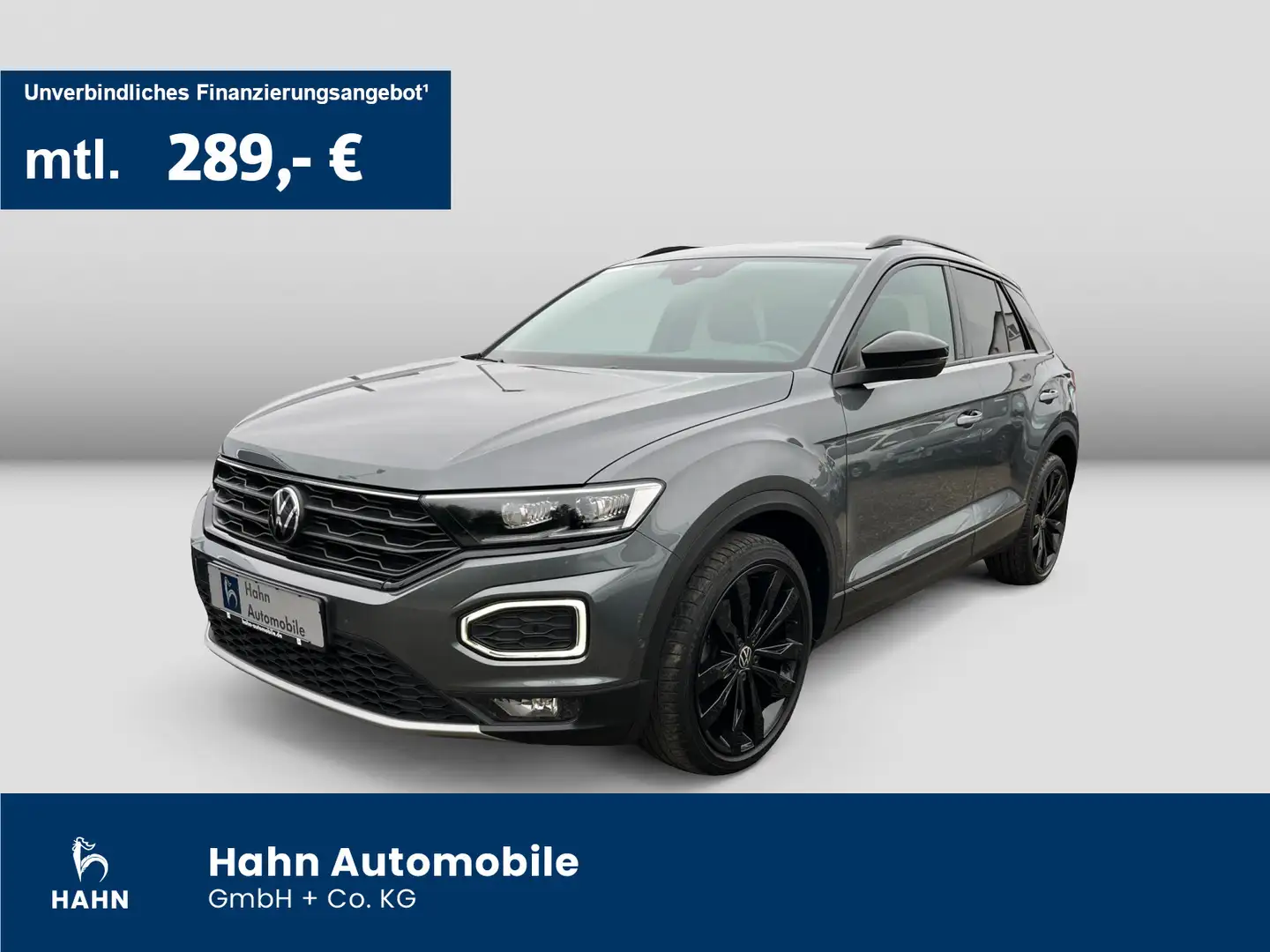 Volkswagen T-Roc Sport 1.5TSI NAVI LED ACC BLACK STYLE AHK Grijs - 1