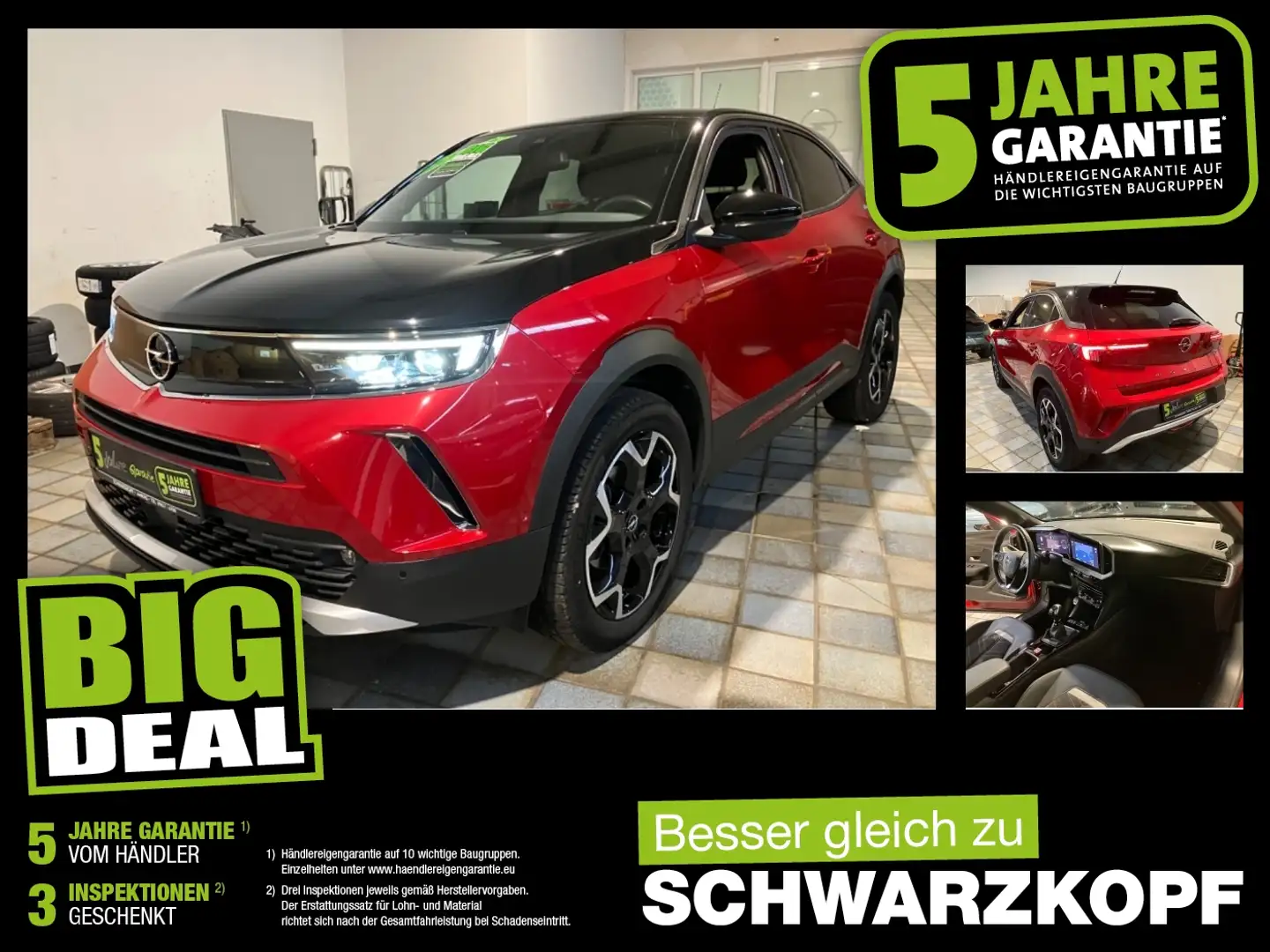 Opel Mokka 1.2T Alcantara+LED+Navi+Sitzheizung,USB Rot - 1