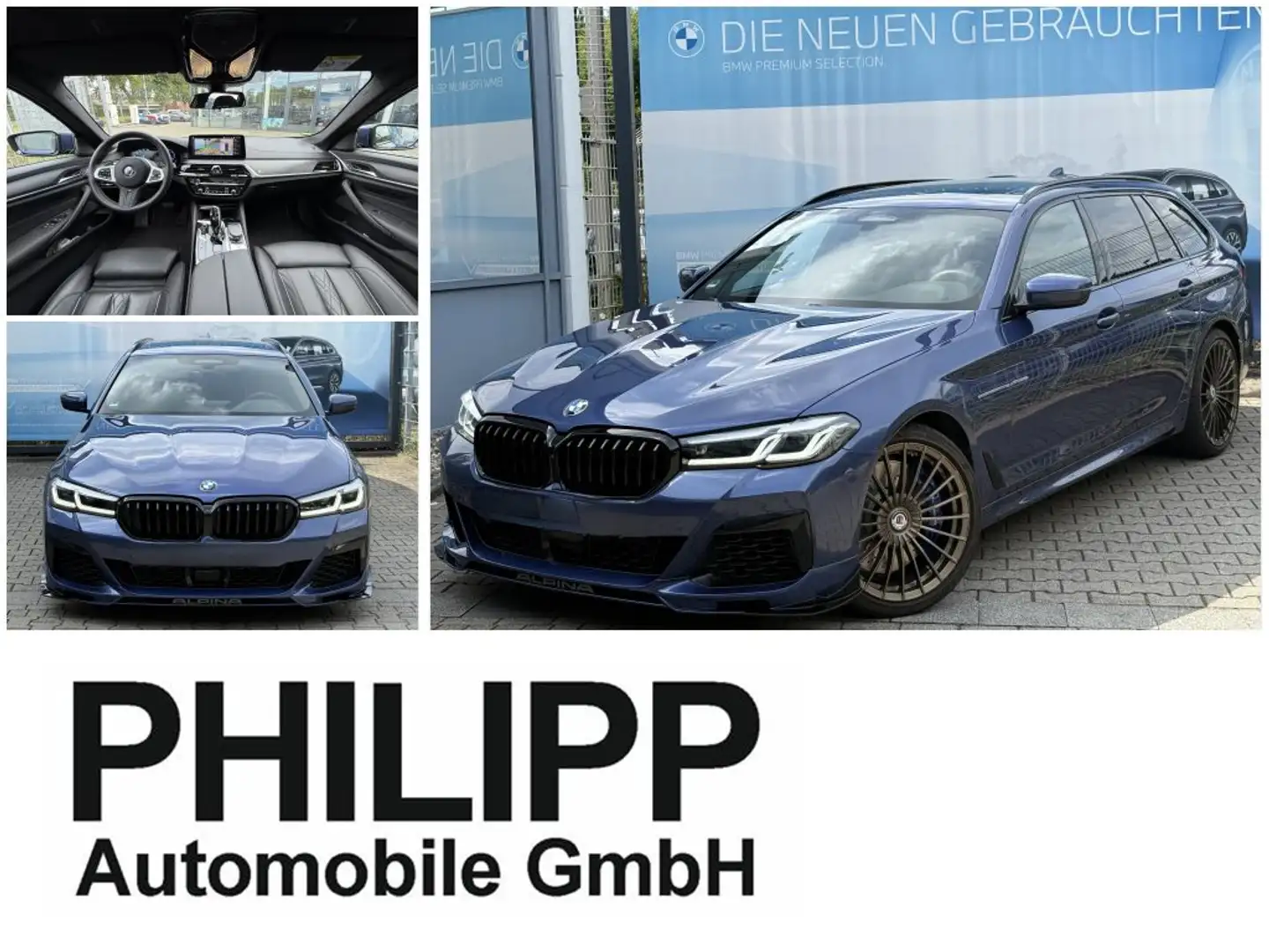 Alpina B5 GT xDrive Pano AHK h&k LED ACC 360° Blu/Azzurro - 1