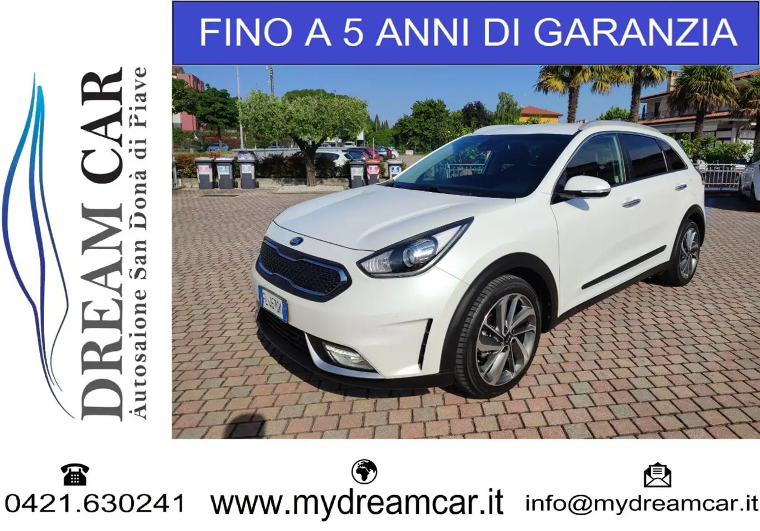 Kia Niro 1.6 GDi DCT HEV Style Bianco - 1
