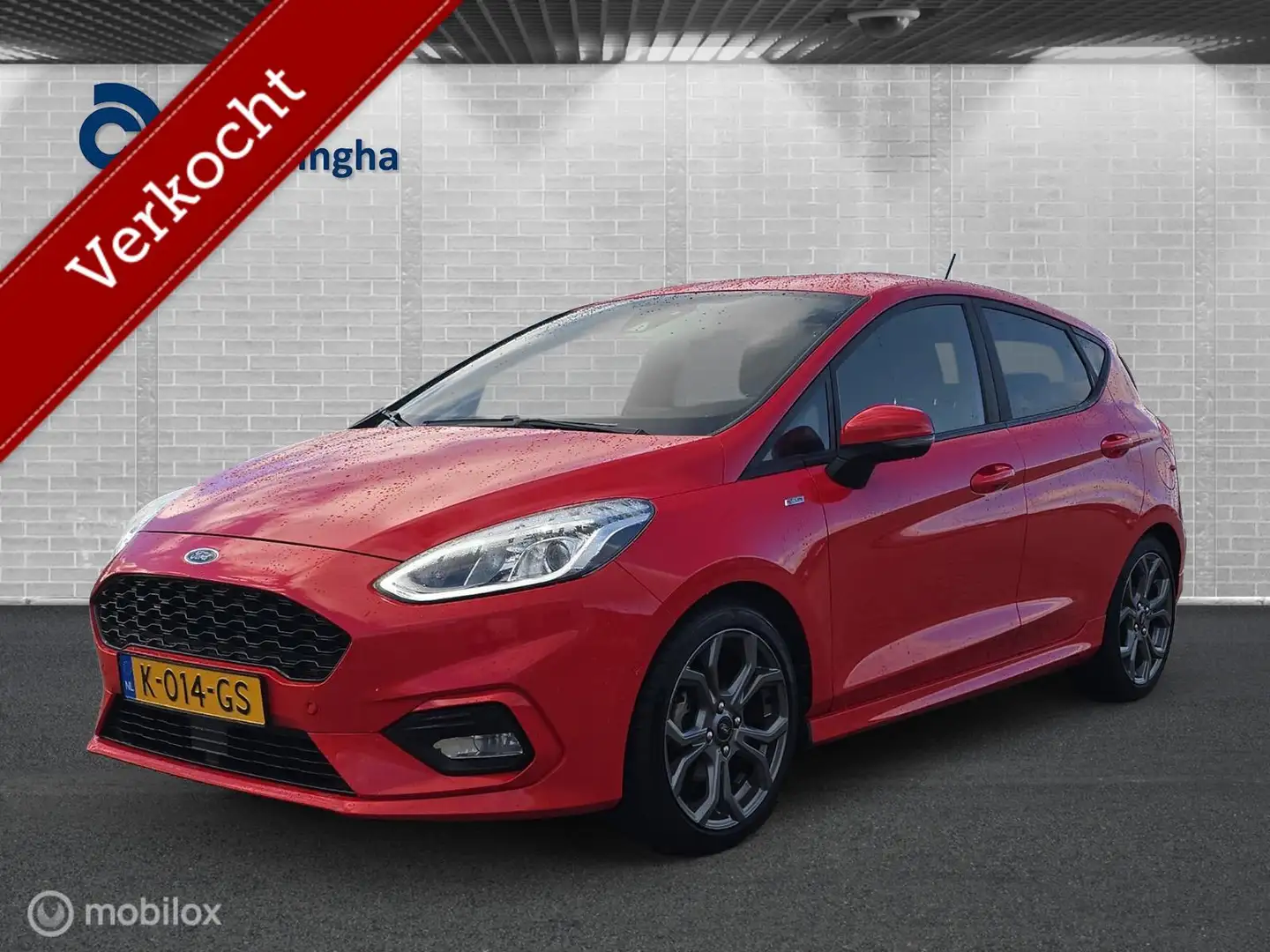 Ford Fiesta 1.0 EcoBoost Hybrid ST-Line X 125pk! Rot - 1