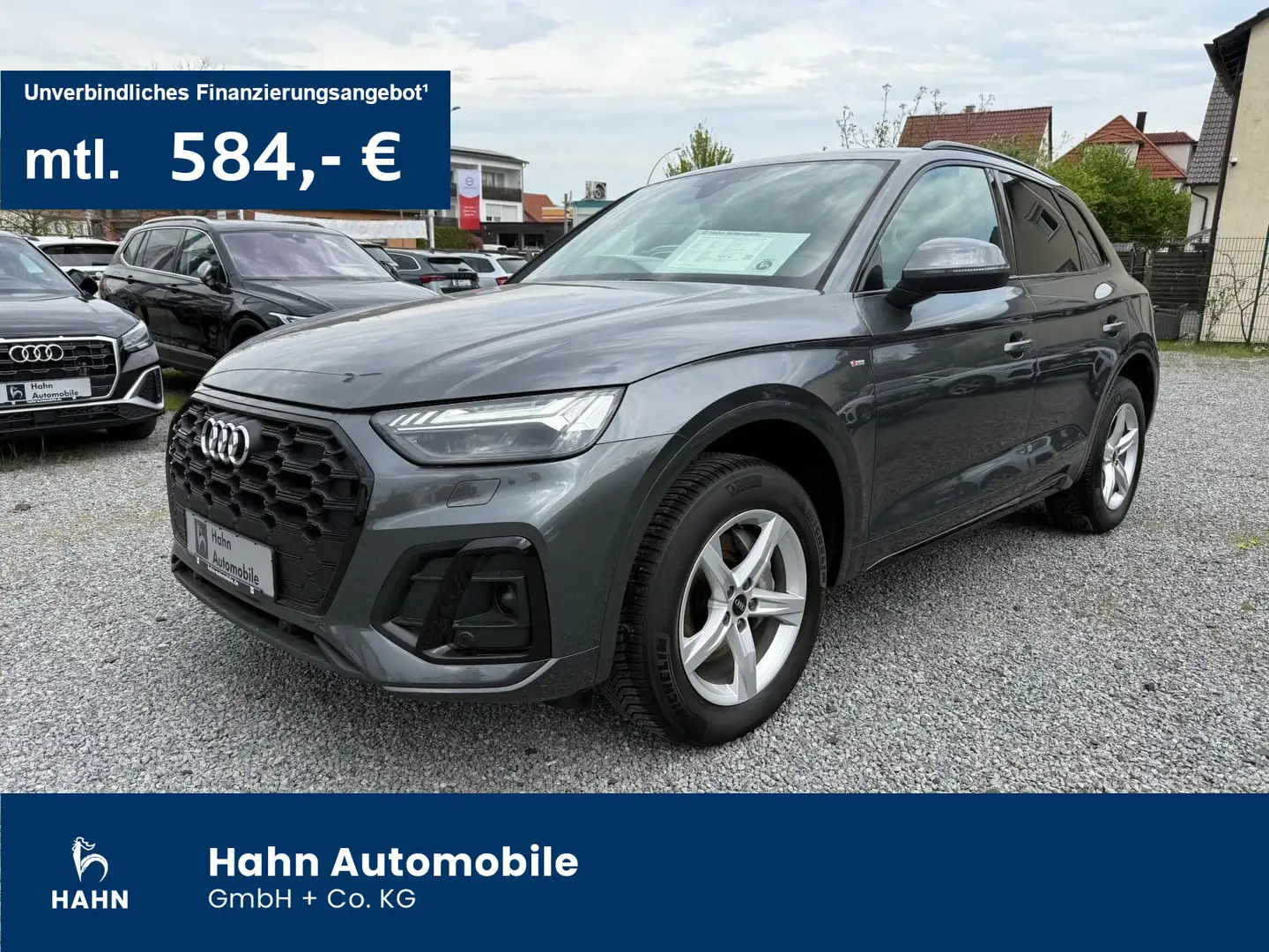Audi Q5 quattro 40 2.0TDI S-line S-tronic AHK LED CAM Gris - 1
