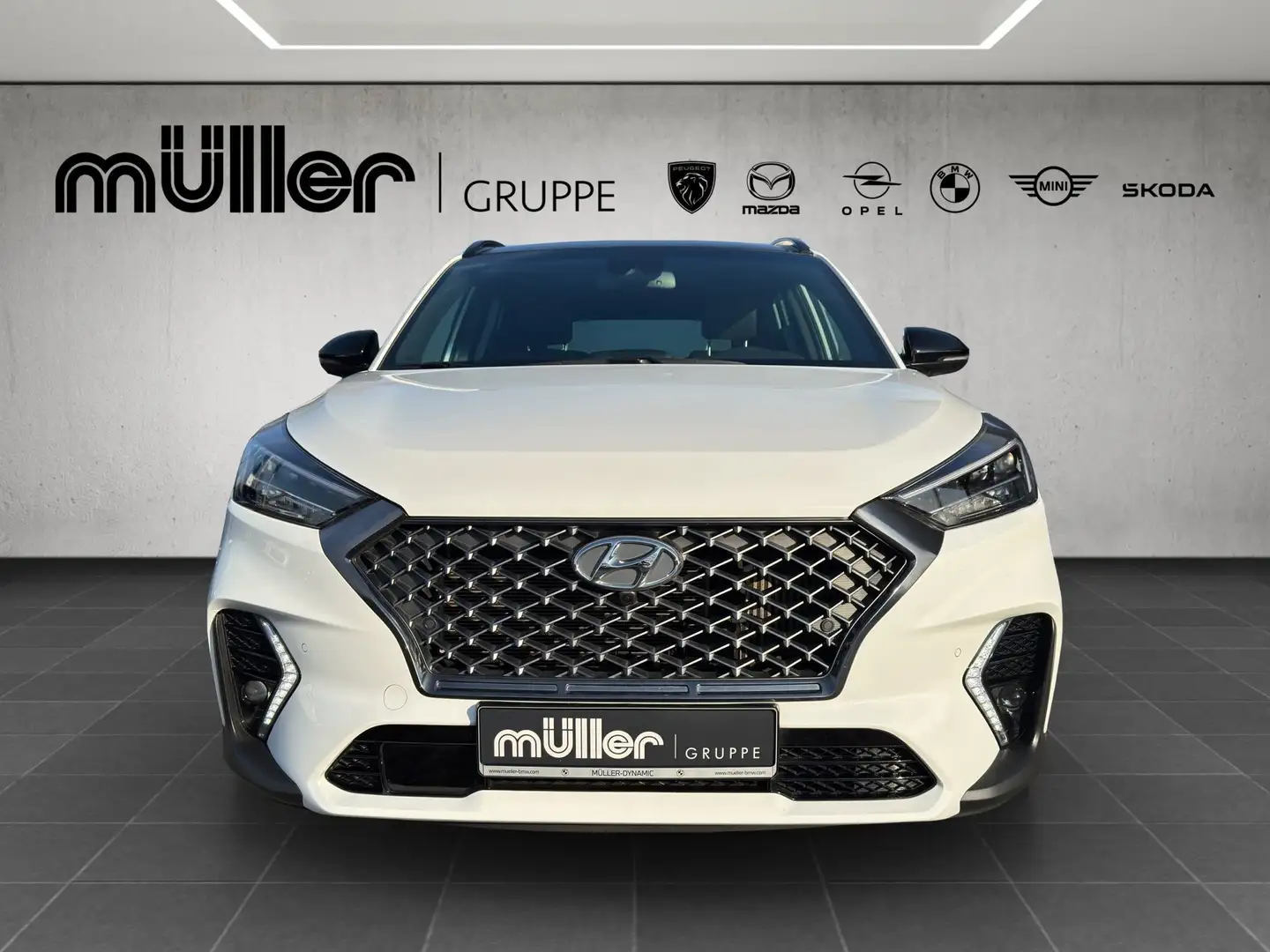 Hyundai TUCSON N Line 4 WD DAB LED RFK Klimaaut. PDC Blanc - 2