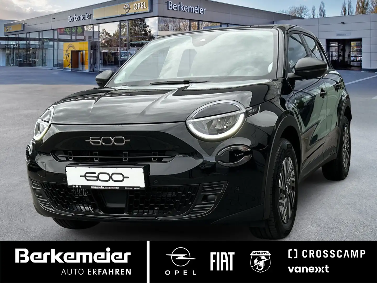 Fiat 600 Hybrid Sonderedition*Kamera/Navi/Tempomat* Schwarz - 1