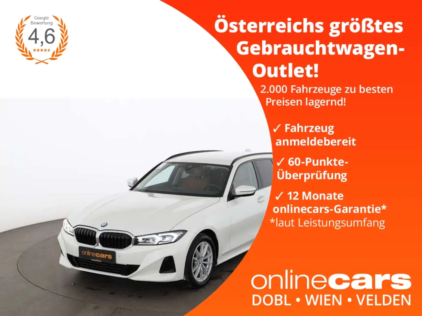 BMW 318 d Touring Aut LED DIGI-TACHO LEDER NAVI ASSIST Weiß - 1
