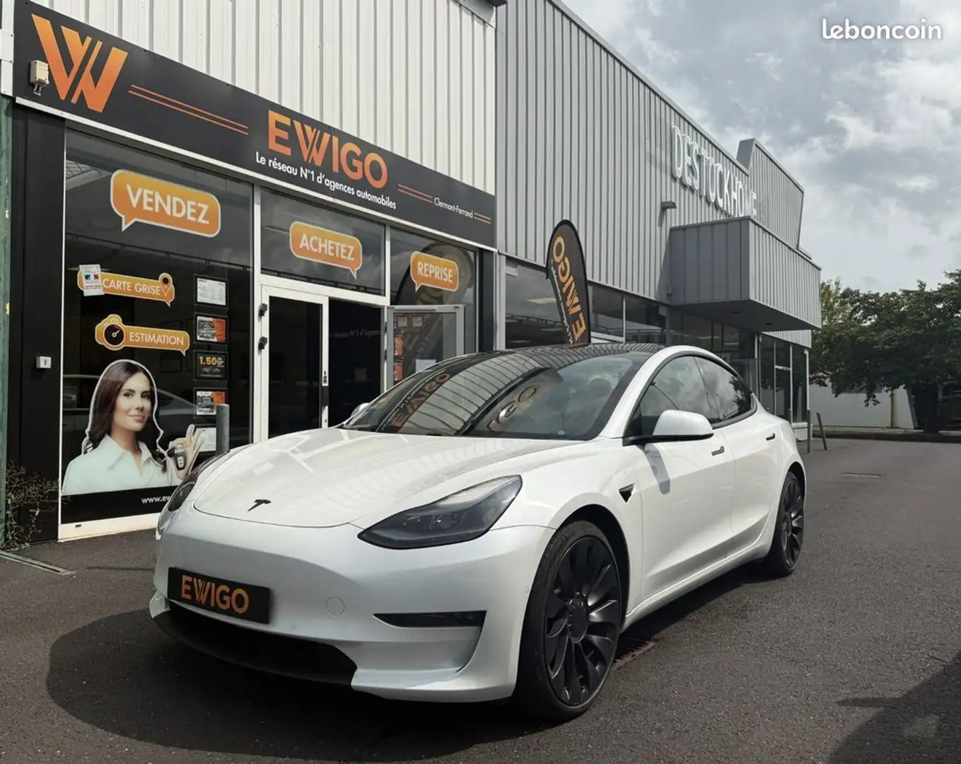 Tesla Model 3 model-3 performance dual motor 82kwh grande-autonomie 4wd Blanco - 1