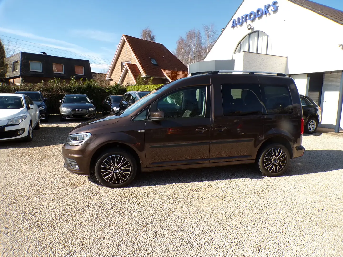 Volkswagen Caddy 2.0 TDi EURO 6d AUTOMAAT 100.000km!!!!! Brązowy - 2