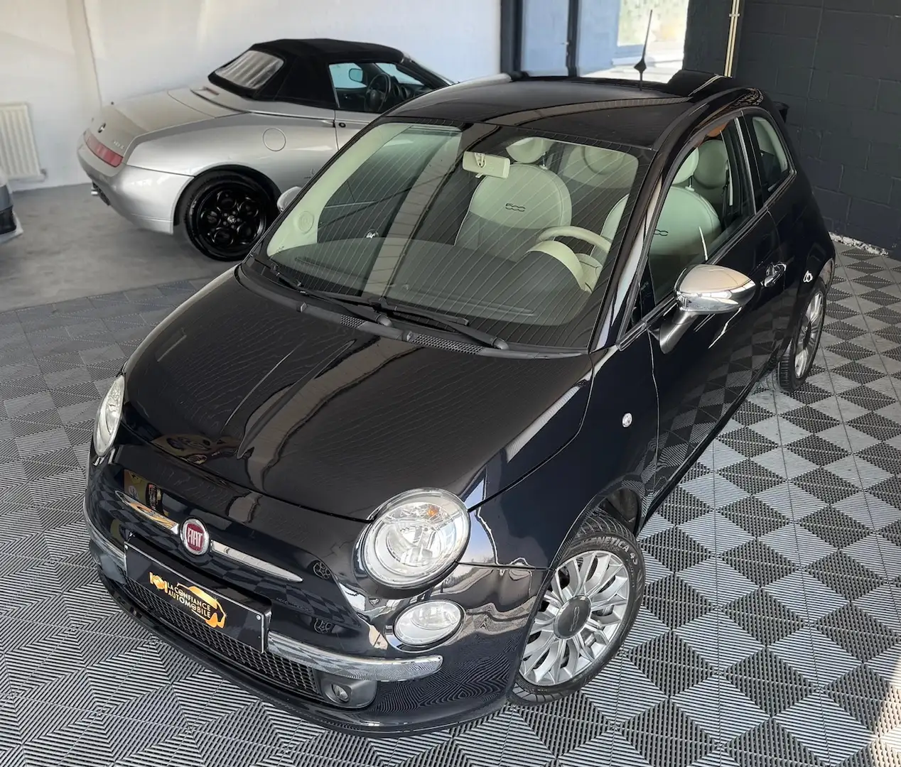 Fiat 500 1.2i Lounge 1er propriétaire garantie 12 mois Schwarz - 2