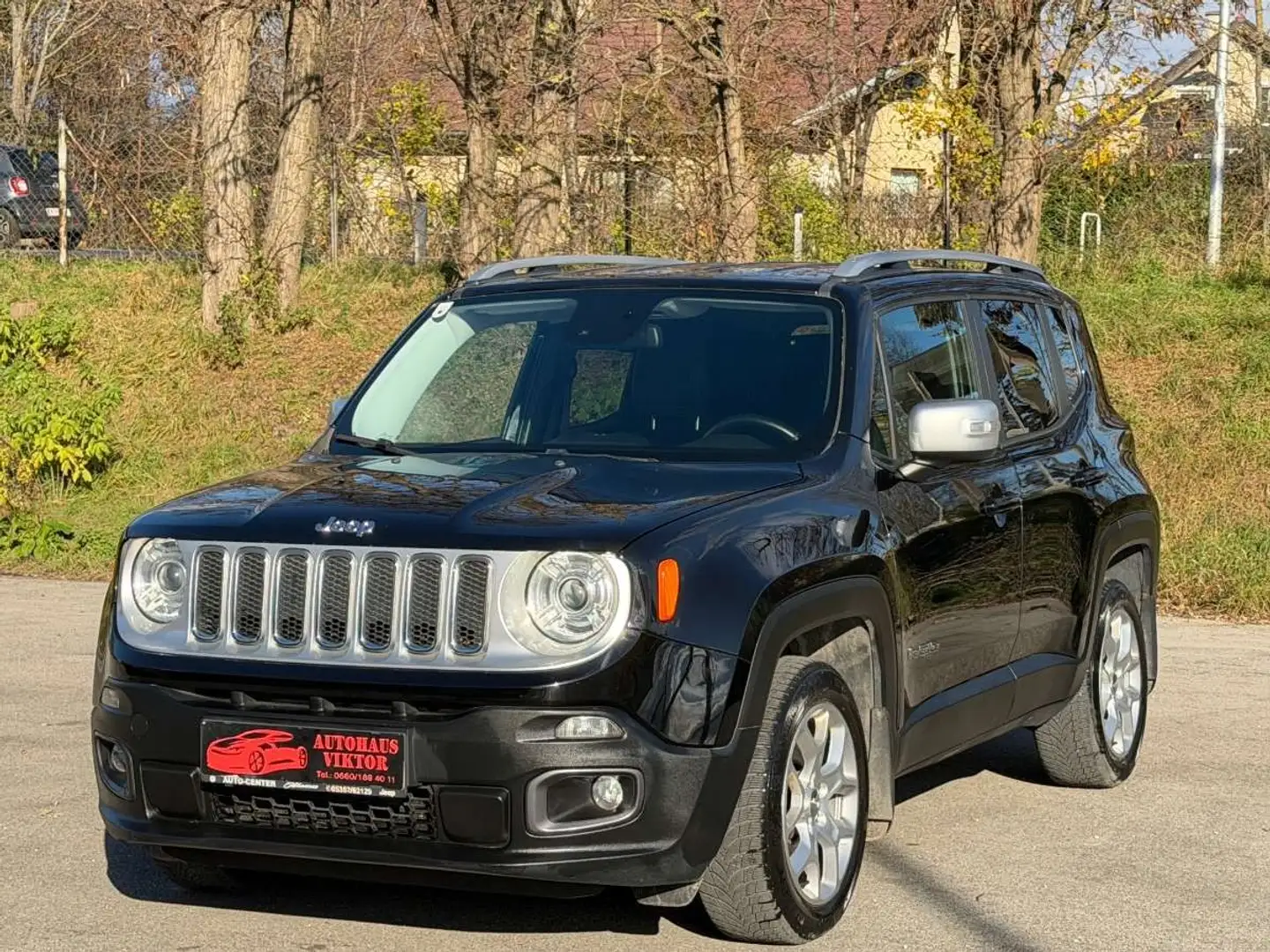 Jeep Renegade 2,0 MultiJet II 140 Limited AWD Aut.*12 monate ... Schwarz - 1
