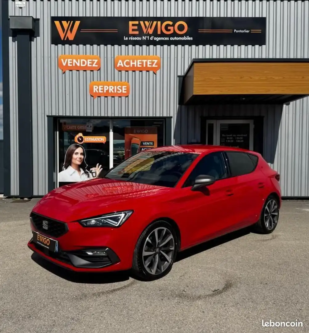SEAT Leon 2.0 TDI 150 FR DSG BVA Rouge - 1