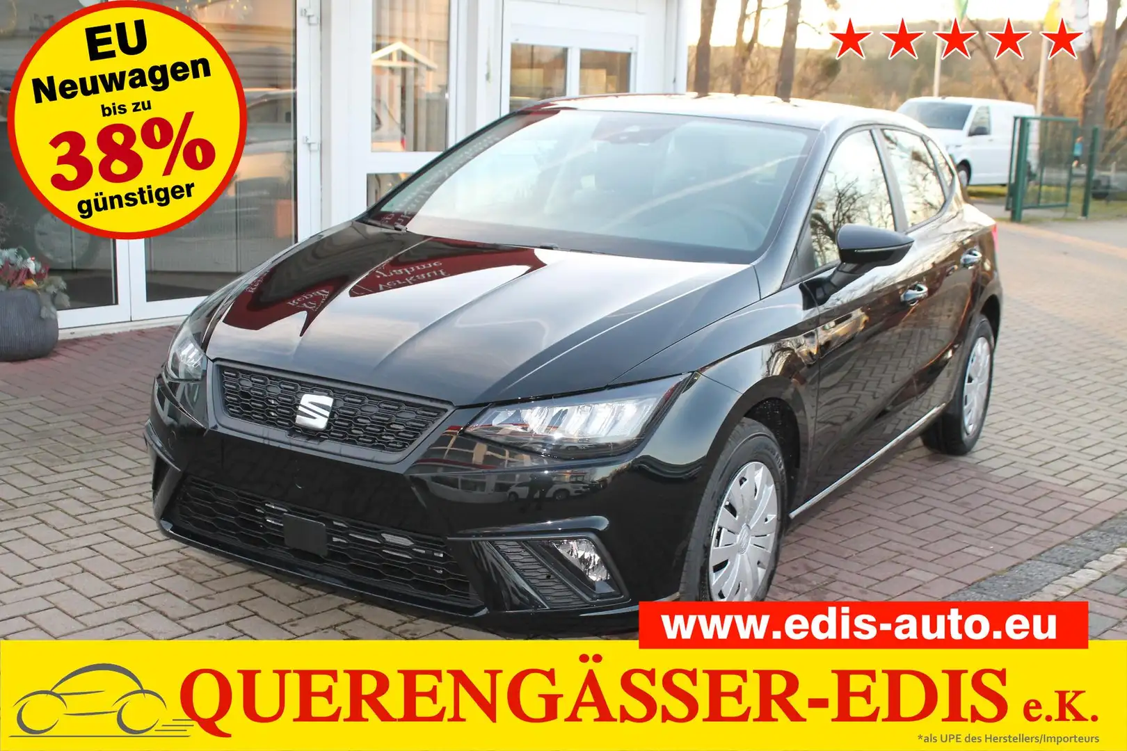 SEAT Ibiza 1.0 TSI 70KW  "Reference XL" *Klima*SHZ*Temp*NS... Zwart - 1