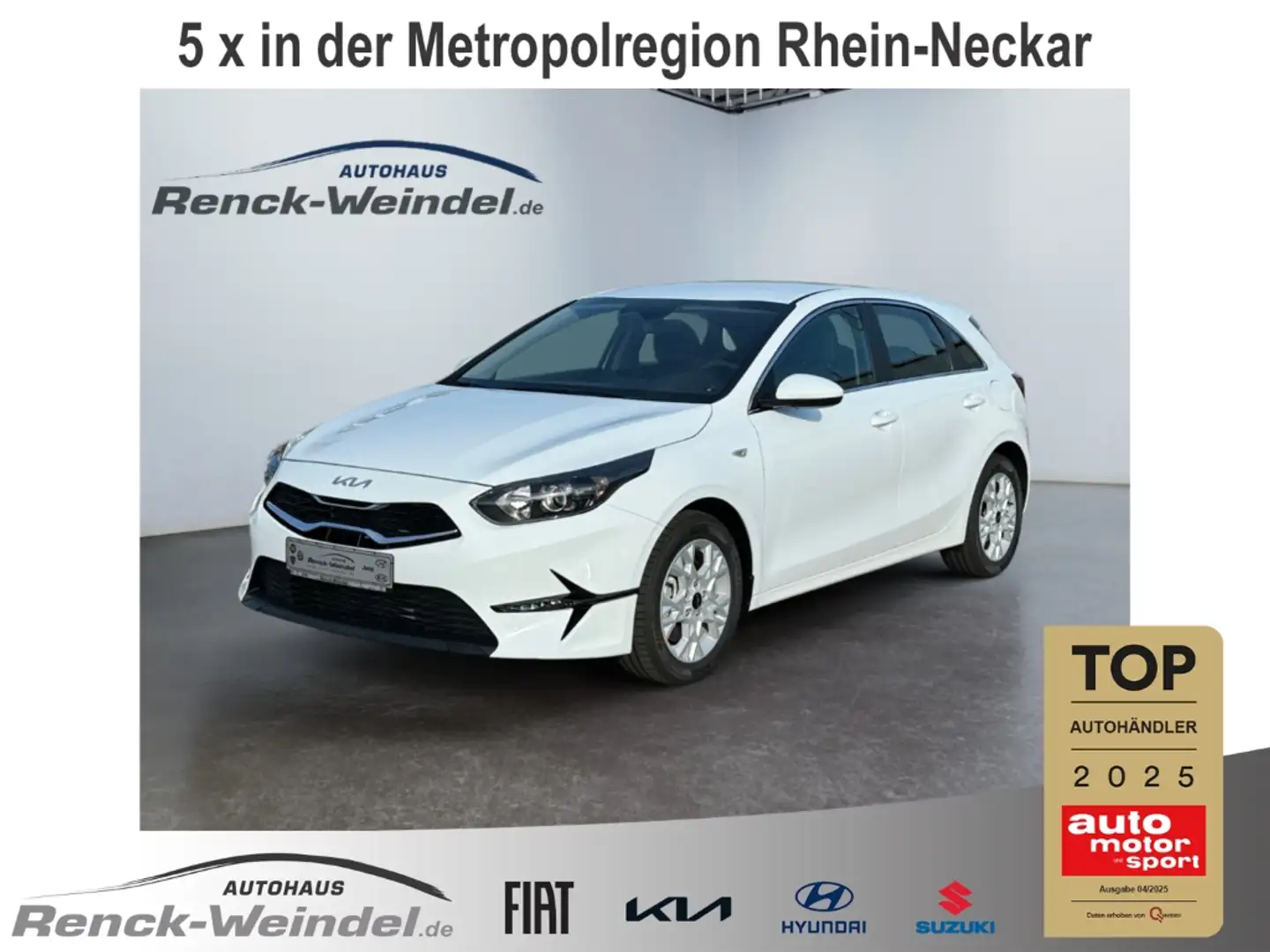 Kia Ceed / cee'd Vision Navi Klimaautom Kamera PDC Lichtsensor Appl Weiß - 1