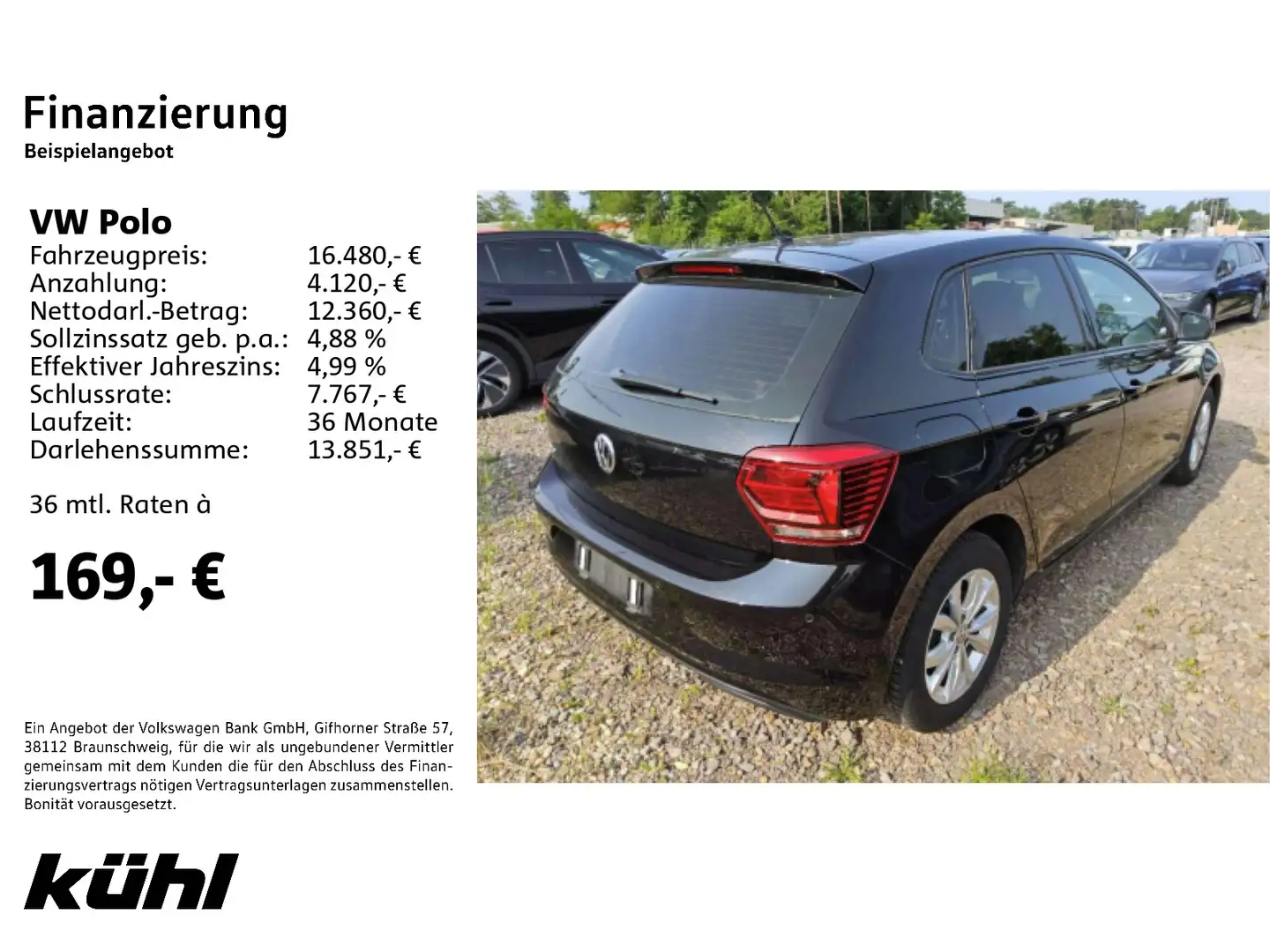 Volkswagen Polo 6 VI 1.0 TSI Highline Sitzhzg. Zwart - 2