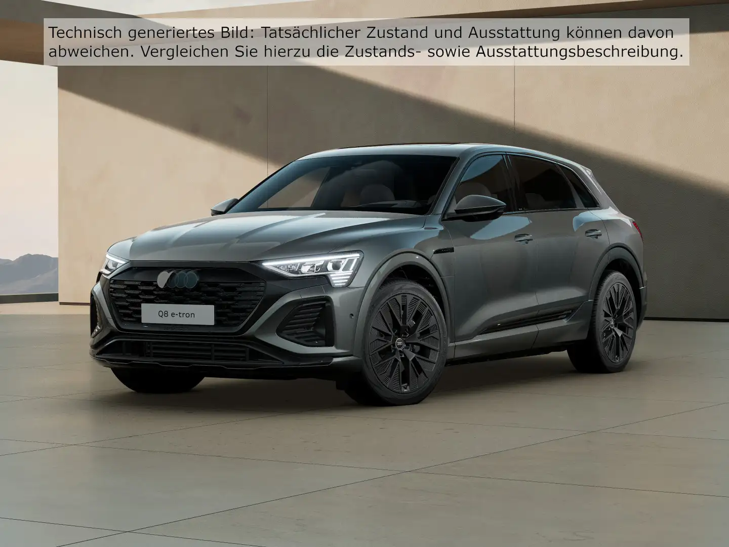 Audi Q8 e-tron 55 quattro S line Grau - 2