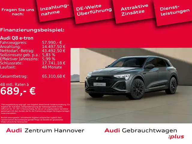 Audi Q8 e-tron 55 quattro S line