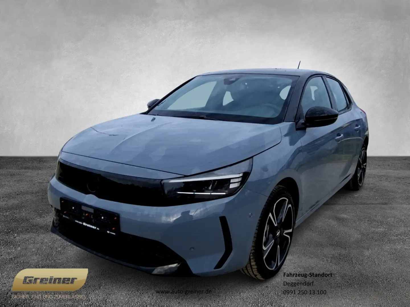 Opel Corsa GS 1.2 Turbo Matrix AUT DynLicht LED LM Gris - 1