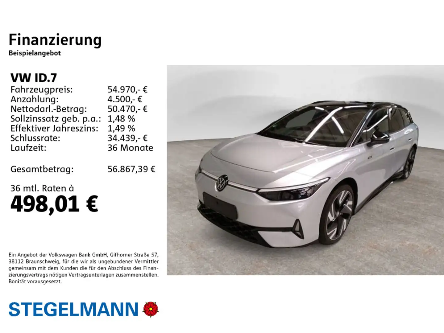 Volkswagen ID.7 Tourer GTX 4M 250kW/87kWh *AHK*Kamera*+3J. Silber - 2