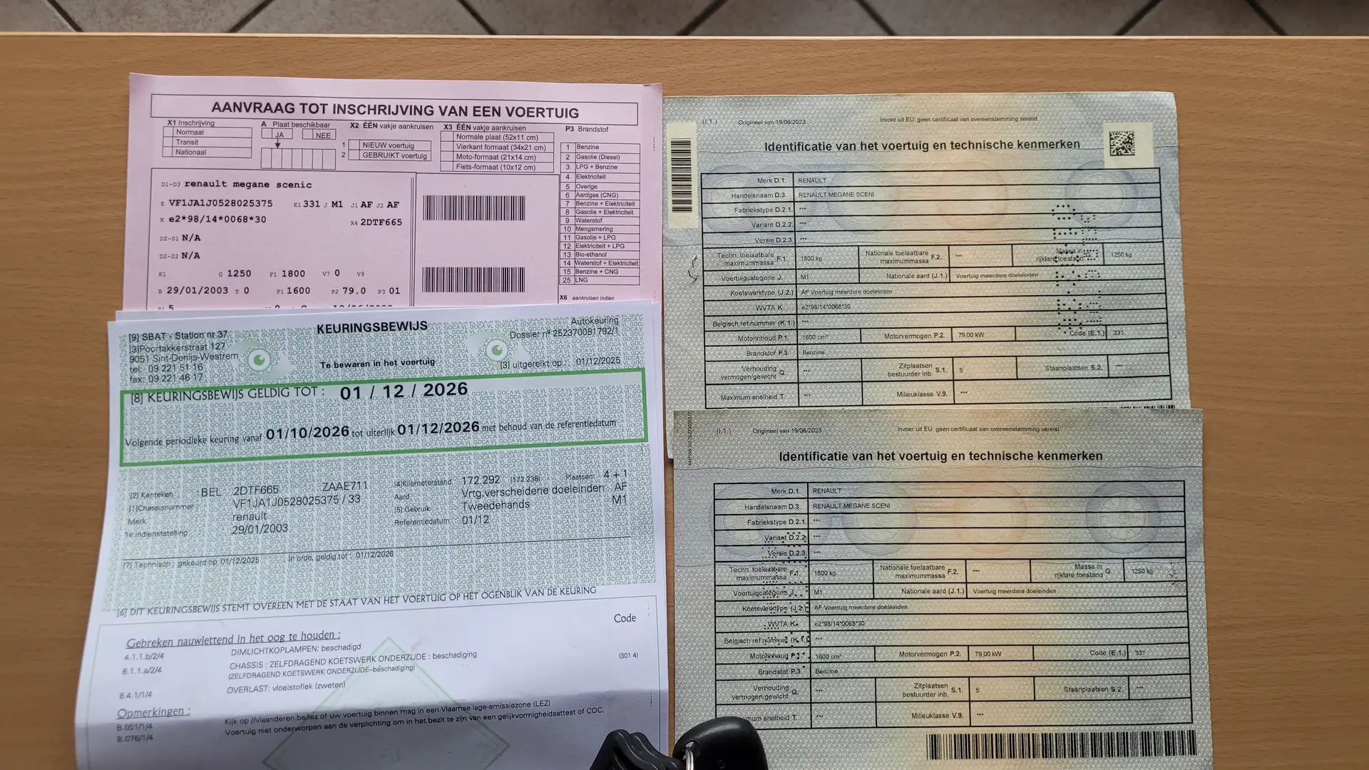 Renault Scenic 1.6i AL GEKEURD ROOS FORM AIRCO PDC 2003 Rouge - 2