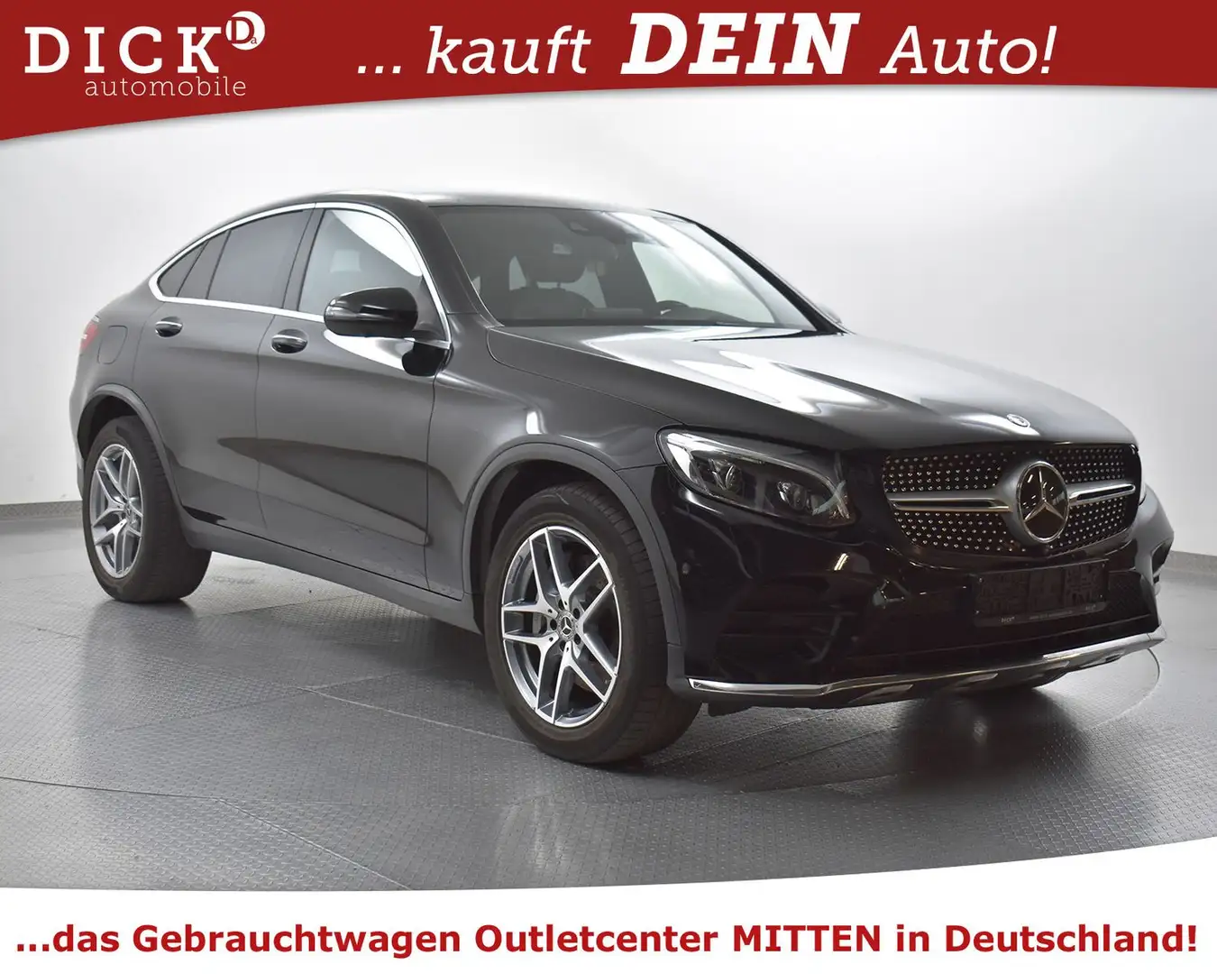 Mercedes-Benz GLC 250 d Coupe 2X AMG Line COMAND+MEMO+360+BURM+ Schwarz - 1