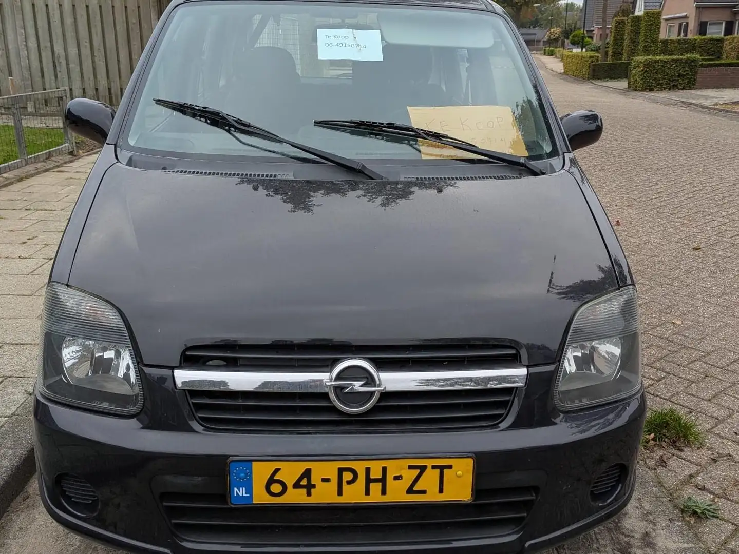 Opel Agila Agila 1.2-16V Maxx Zwart - 1