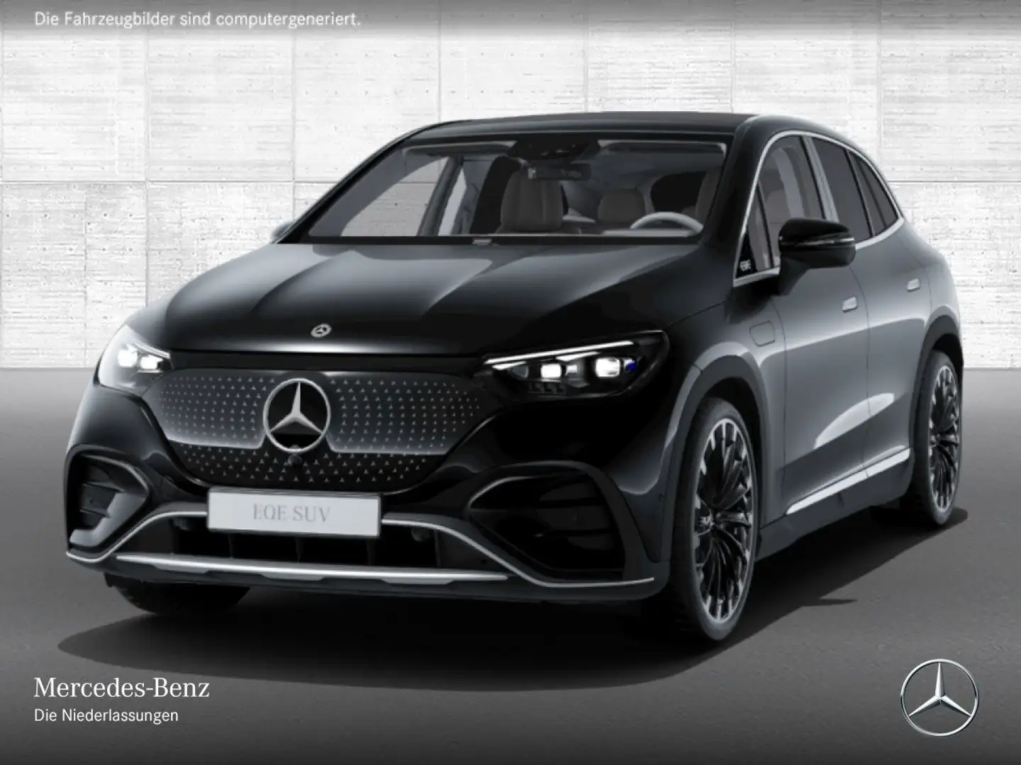 Mercedes-Benz EQE SUV EQE 500 4M AMG+PANO+360+AHK+BURMESTER+SITZKLIMA Černá - 2