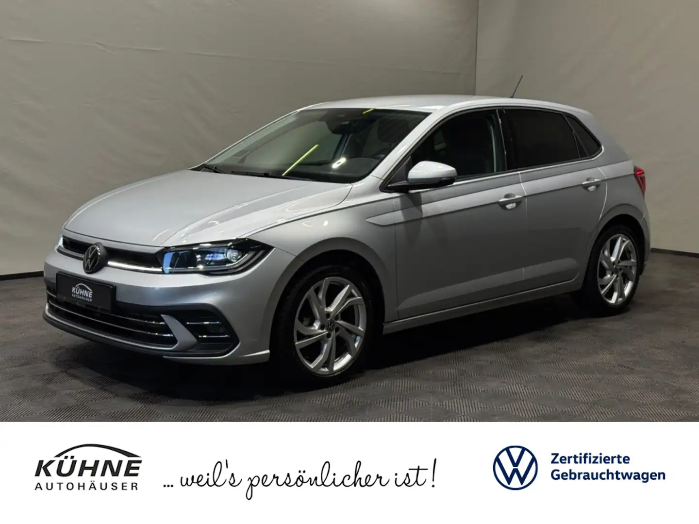 Volkswagen Polo Style 1.0 TSI | IQ.LIGHT ACC NAVI DAB PDC Silber - 1