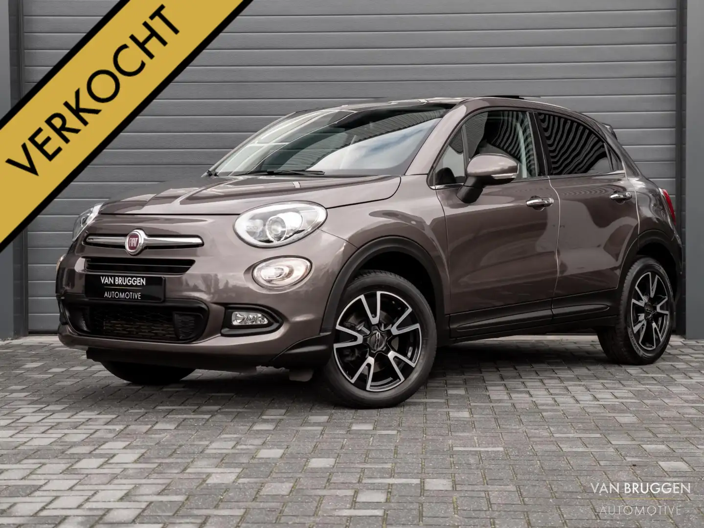 Fiat 500X 1.4 Turbo MultiAir PopStar Panoramadak Stoelverwar Gris - 1