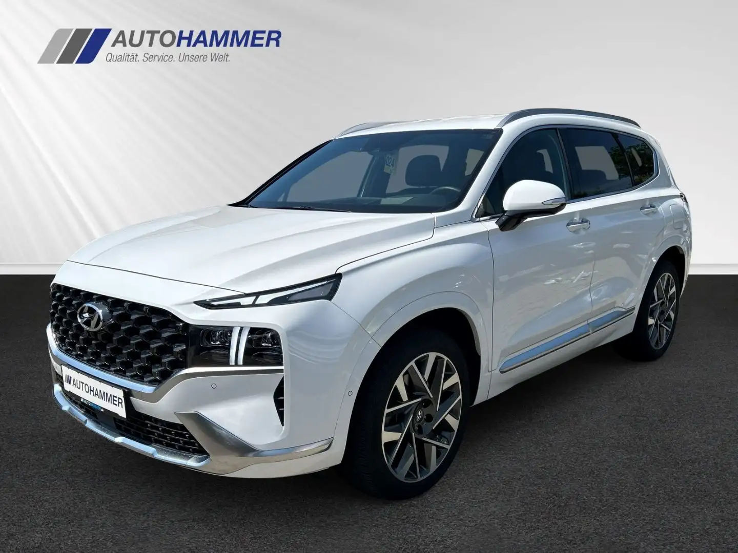 Hyundai SANTA FE CRDi 4WD DCT  SIGNATURE Nappaleder Navi Wit - 1