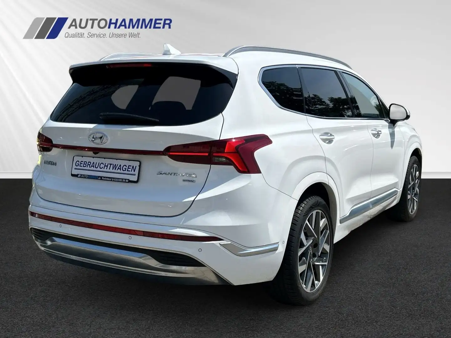 Hyundai SANTA FE CRDi 4WD DCT  SIGNATURE Nappaleder Navi Wit - 2
