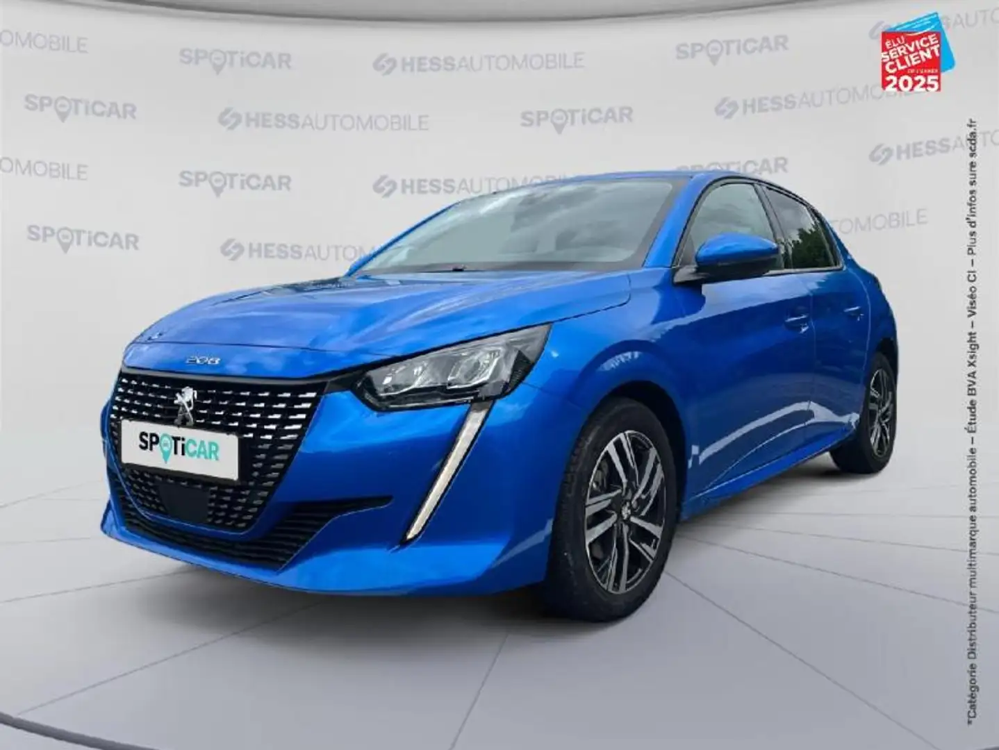 Peugeot 208 1.2 PureTech 100ch S\u0026S Allure Pack 118g Bleu - 1