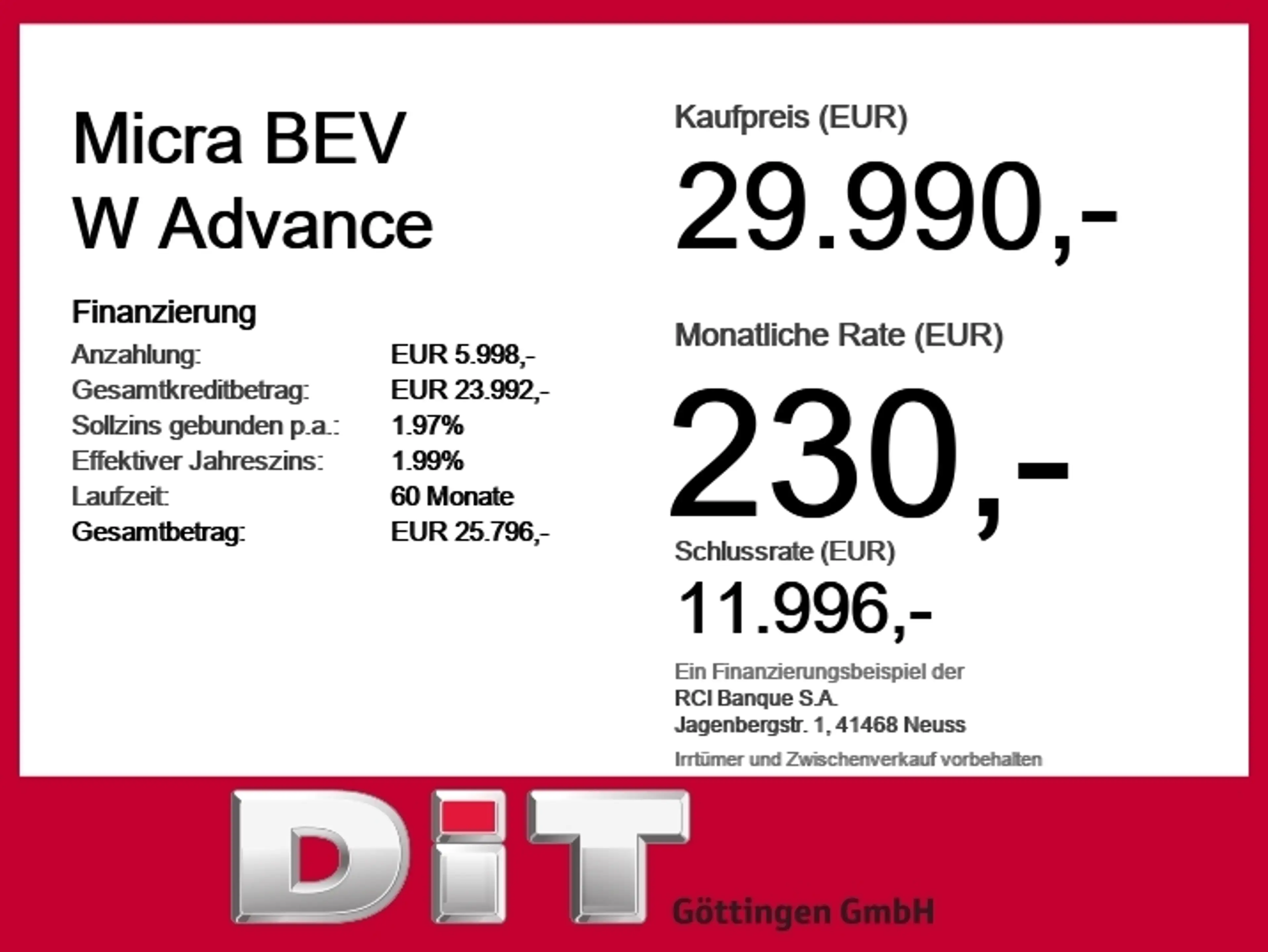 Nissan Micra BEV W Advance ACC+LED+Navi+Fernlichtass. — photo 5