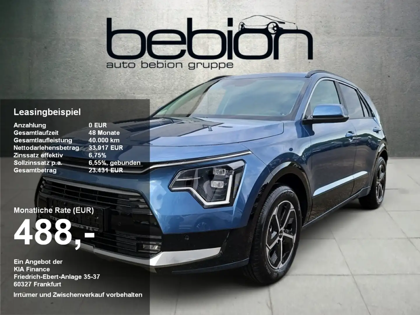 Kia Niro 1.6 HEV 129 DCT Vision Navi LED Bleu - 1