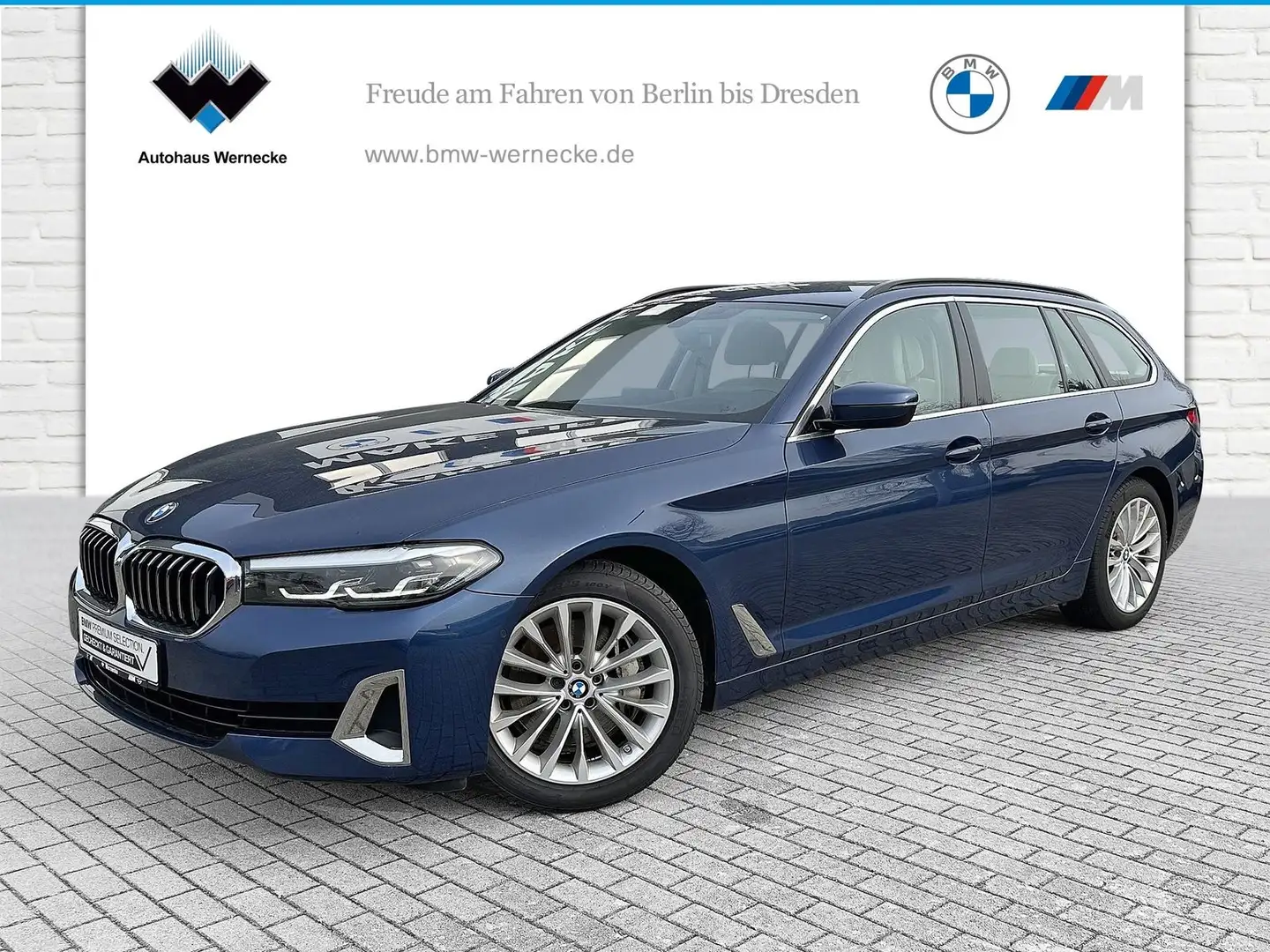 BMW 530 d Touring Head-Up HiFi DAB WLAN AHK Shz Blau - 1