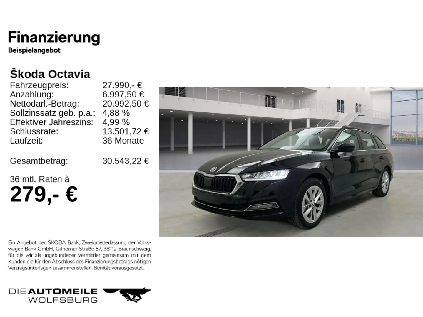 Skoda Octavia 4 Combi 2.0TDI DSG Selection Plus NAVI/K Schwarz - 2