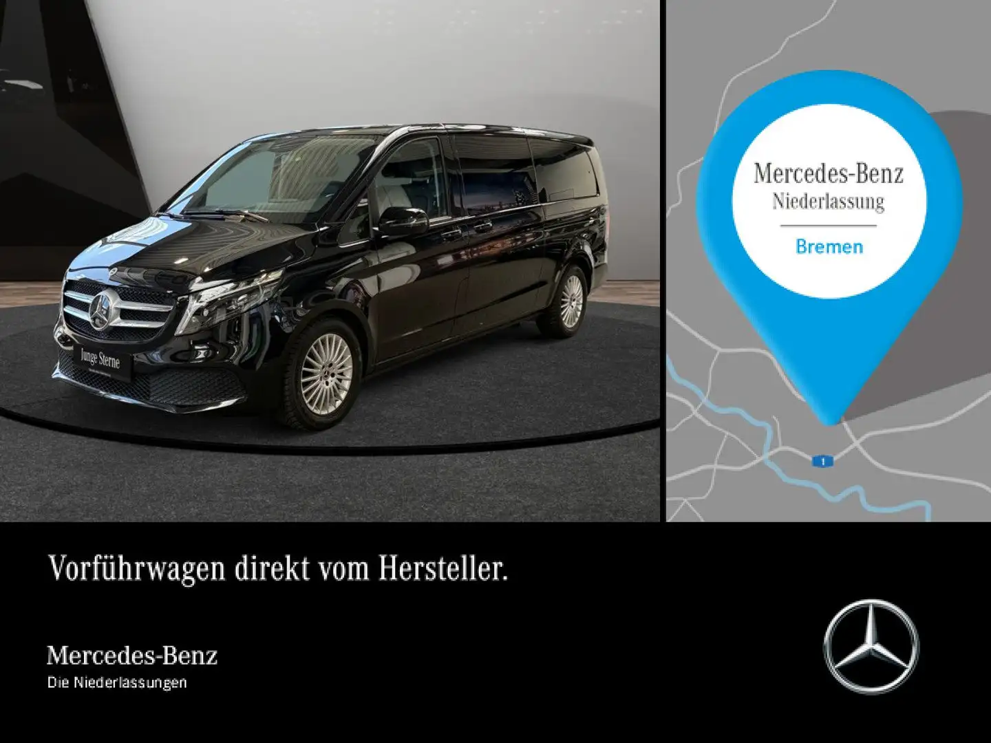 Mercedes-Benz V 300 d XL SportP+9G+AHK+LED+Kamera+Klimaautom Schwarz - 1