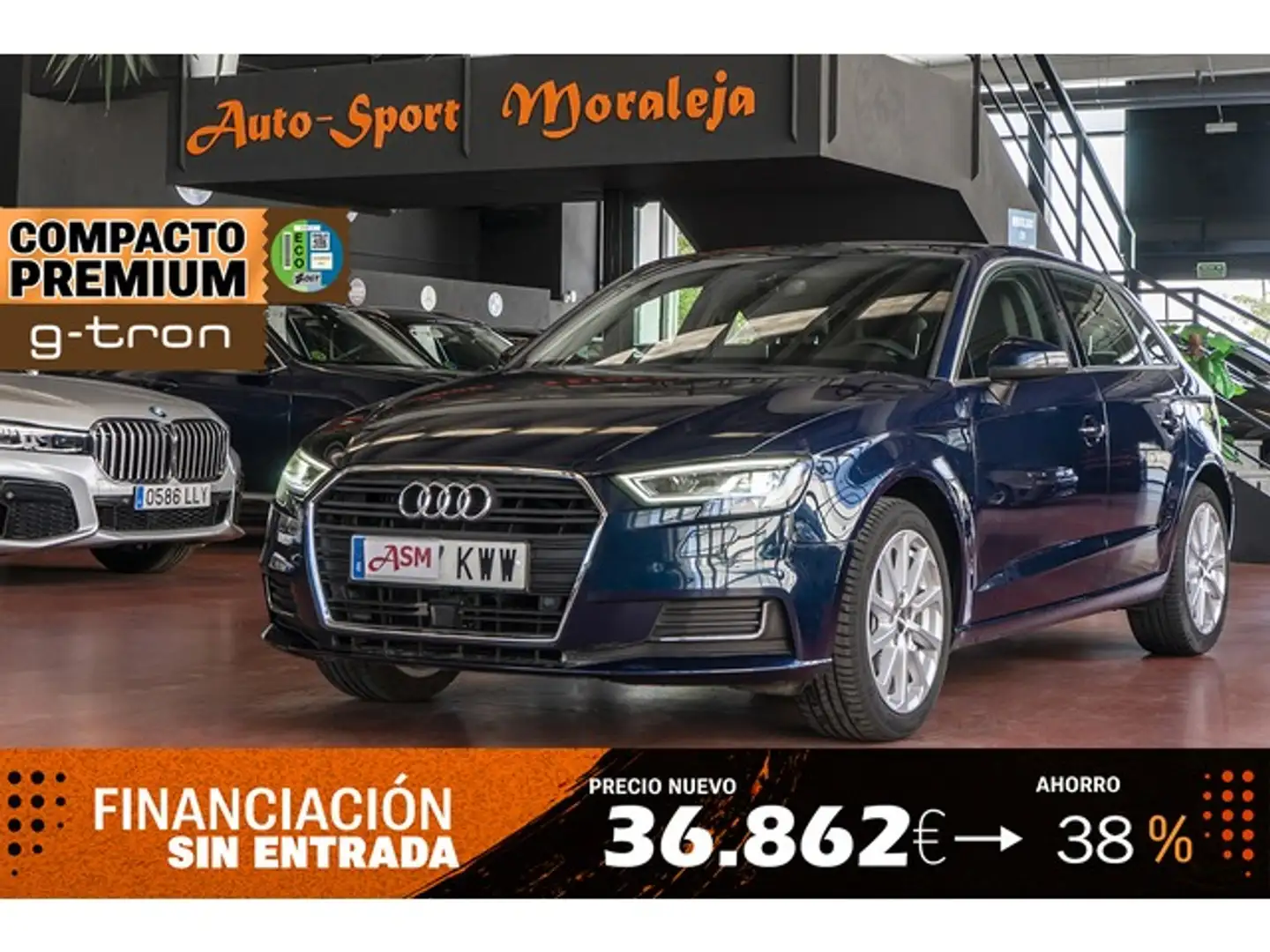 Audi A3 Sportback 30 g-tron Design S tronic 96kW Kék - 1