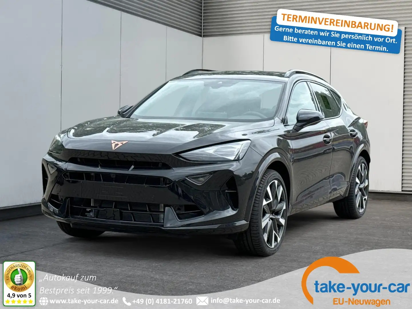 CUPRA Formentor VZ 4Drive KAMERA+EL. HECK.+VOLL-LED+ACC 2.0 TSI... Negro - 1