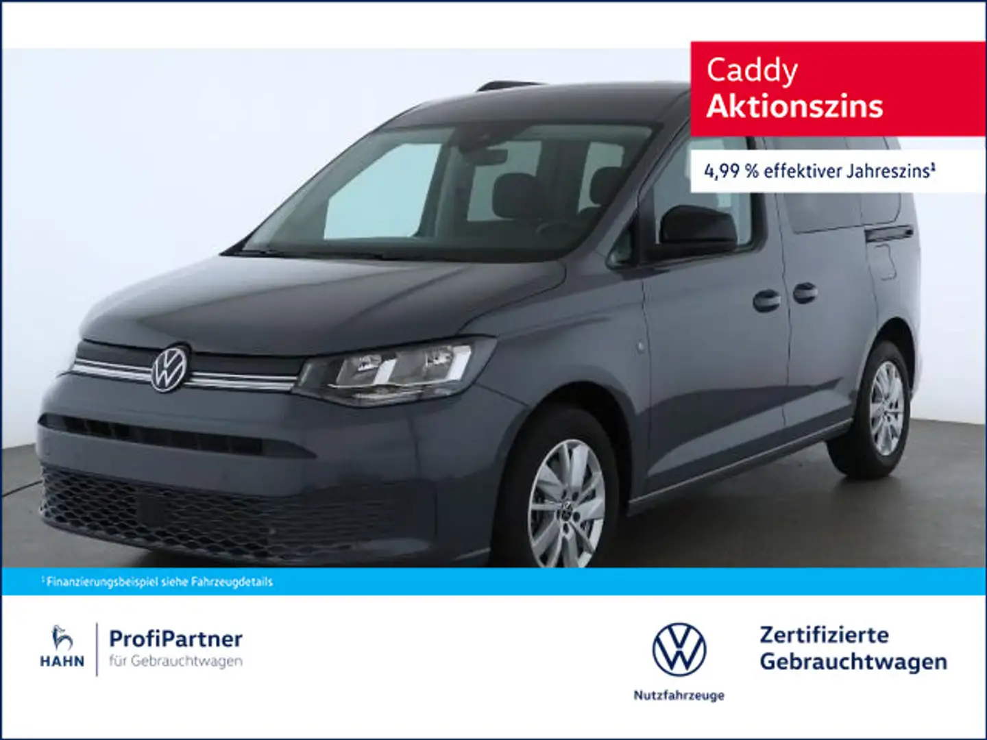 Volkswagen Caddy Life1.5TSI 85KW Navi Side Assist Blindspot Gris - 1