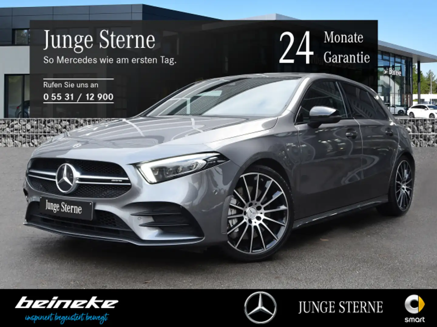 Mercedes-Benz A 35 AMG AMG A 35 4M Night Multibeam Pano Keyless RFK 19" Grau - 1