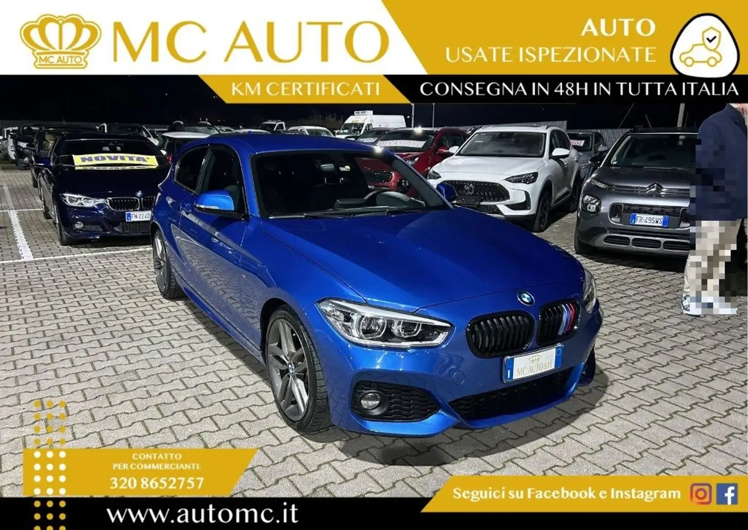 BMW 114 d 3p. Msport Blu/Azzurro - 1