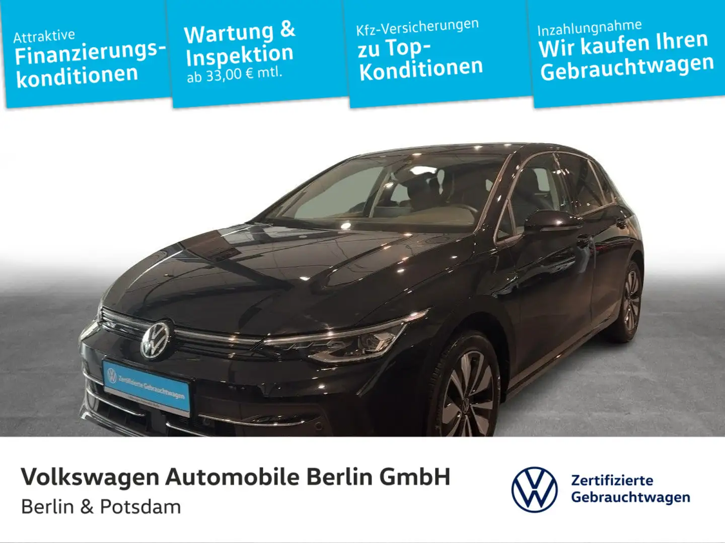 Volkswagen Golf VIII 2.0TDI DSG GOAL NAVI AHK LED KAMERA Schwarz - 1