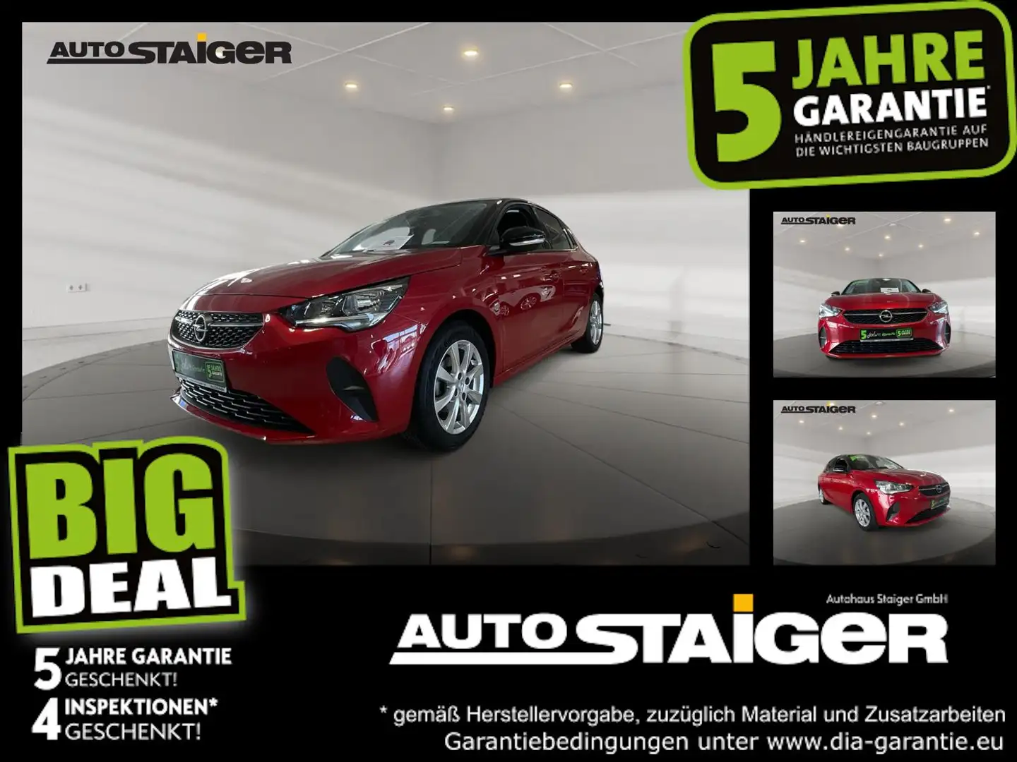 Opel Corsa Edition Ohne Firlefanz mit Parkpilot,... Rot - 1