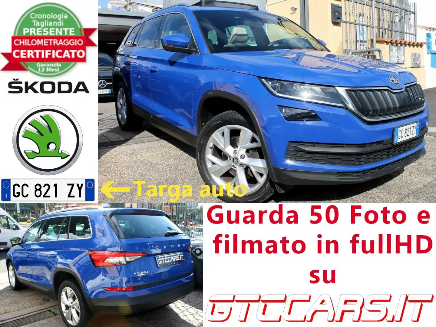 Skoda Kodiaq 2.0tdi evo 4x4 dsg Tetto Led UNIPRO IVA DEDUCIBILE Bleu - 1