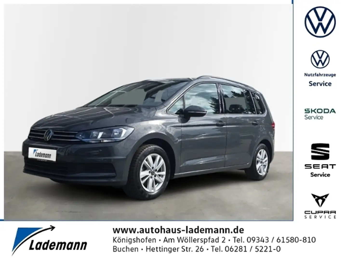Volkswagen Touran 1.5 TSI COMFORTLINE 7-SITZER+NAVI+CLIMATR Grau - 1