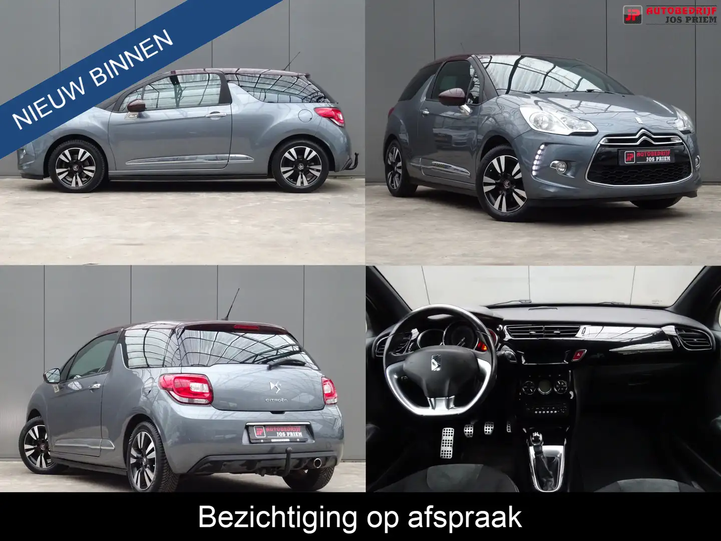 Citroen DS3 1.6 So Chic * 4 SEIZOENSBANDEN * TREKHAAK !! Grau - 1